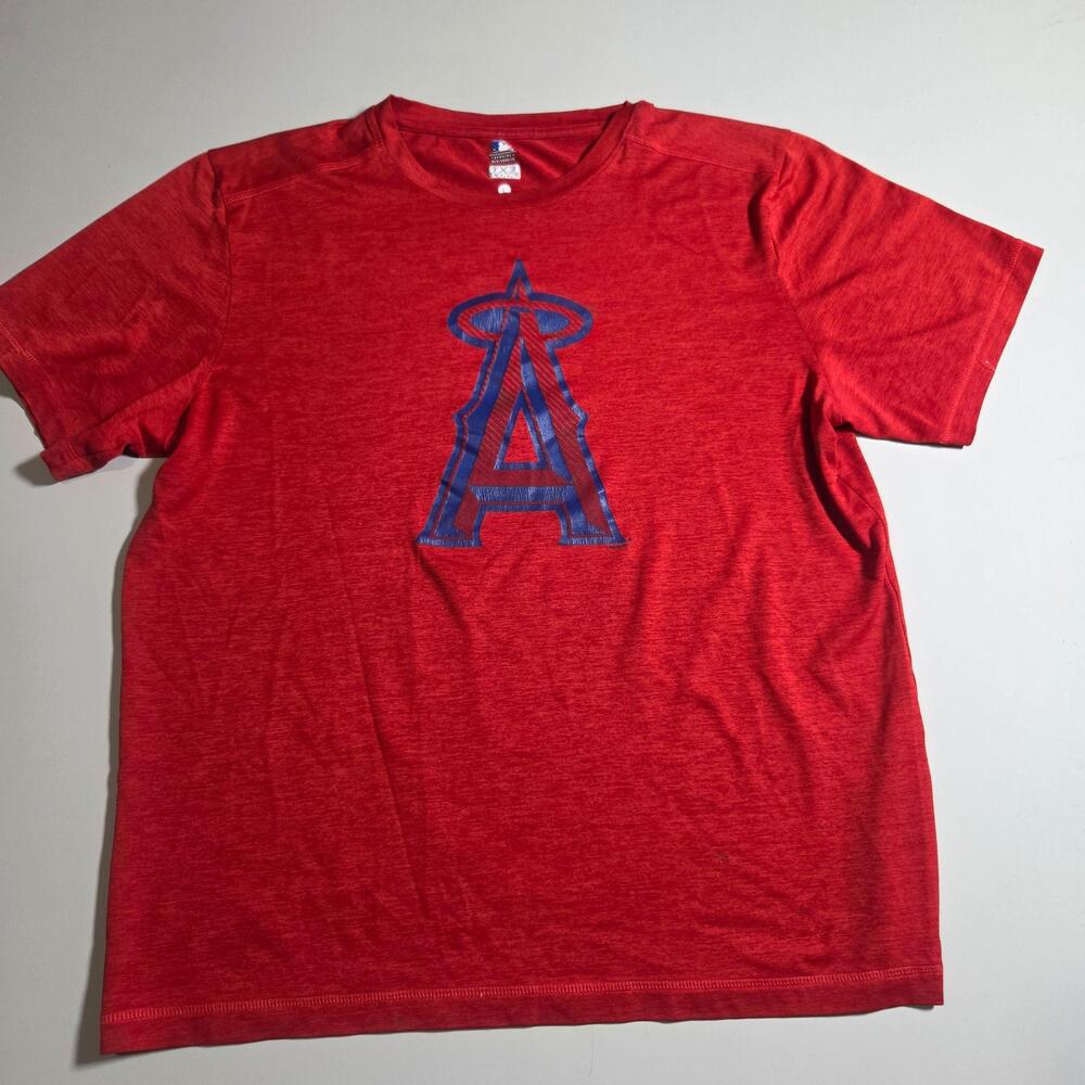 Los Angeles Angels Shirt Mens Large Red MLB Baseball Genuine Merchandise TX3